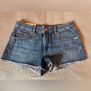 Garage low rise denim shorts